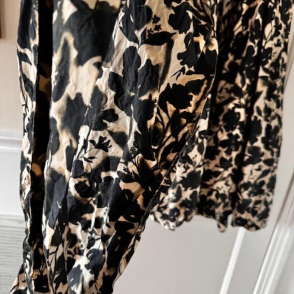 J Crew Collection Strapless Bow Back Maxi Floral Print Cotton Maxi Dress Wedding - Picture 10 of 15